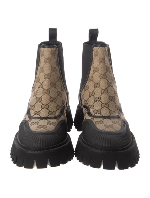Gucci Novo GG Canvas Chelsea Boots