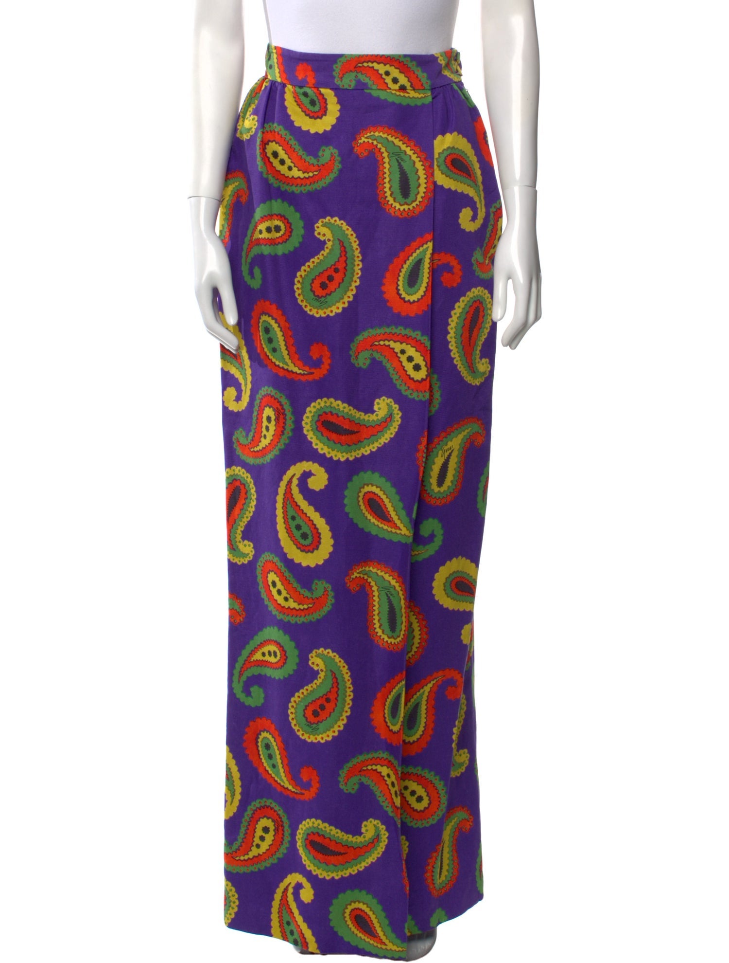 Gucci Paisley Print Long Skirt