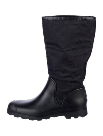 Gucci GG Signature Nylon Rain Boots