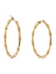 Gucci 18K Bamboo Hoop Earrings