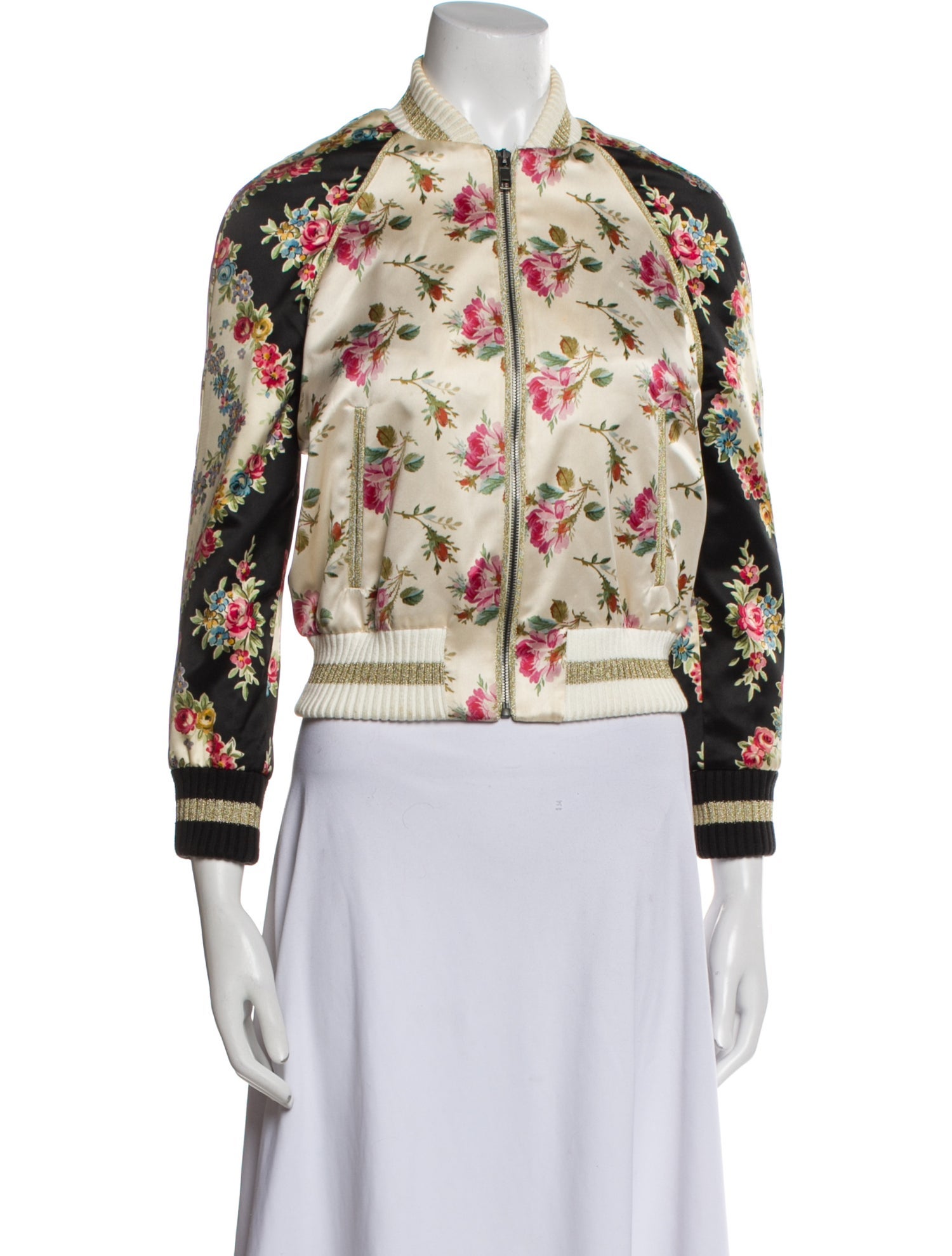 Gucci 2017 Silk Bomber Jacket