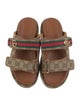 Gucci Platform GG Canvas Slides