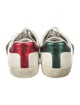 Gucci Web Accent Leather Sneakers