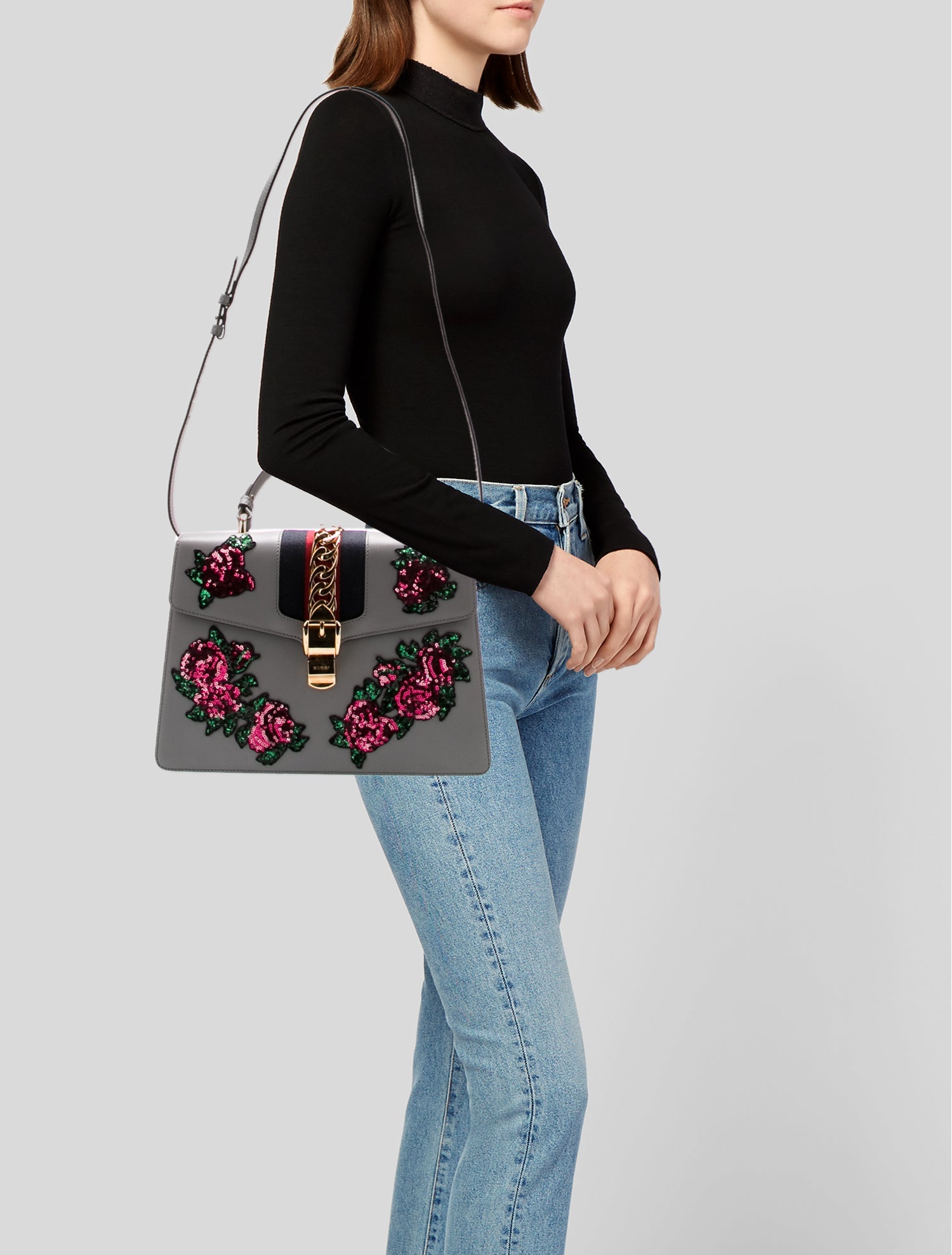 Gucci Leather Sylvie Medium