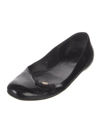 Gucci Interlocking G Logo Patent Leather Flats