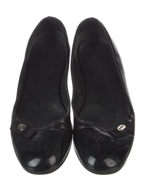 Gucci Interlocking G Logo Patent Leather Flats