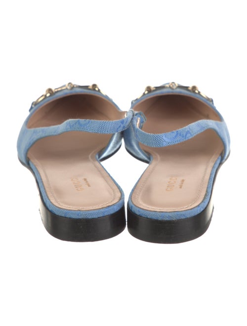 Gucci GG Canvas Canvas Slingback Flats
