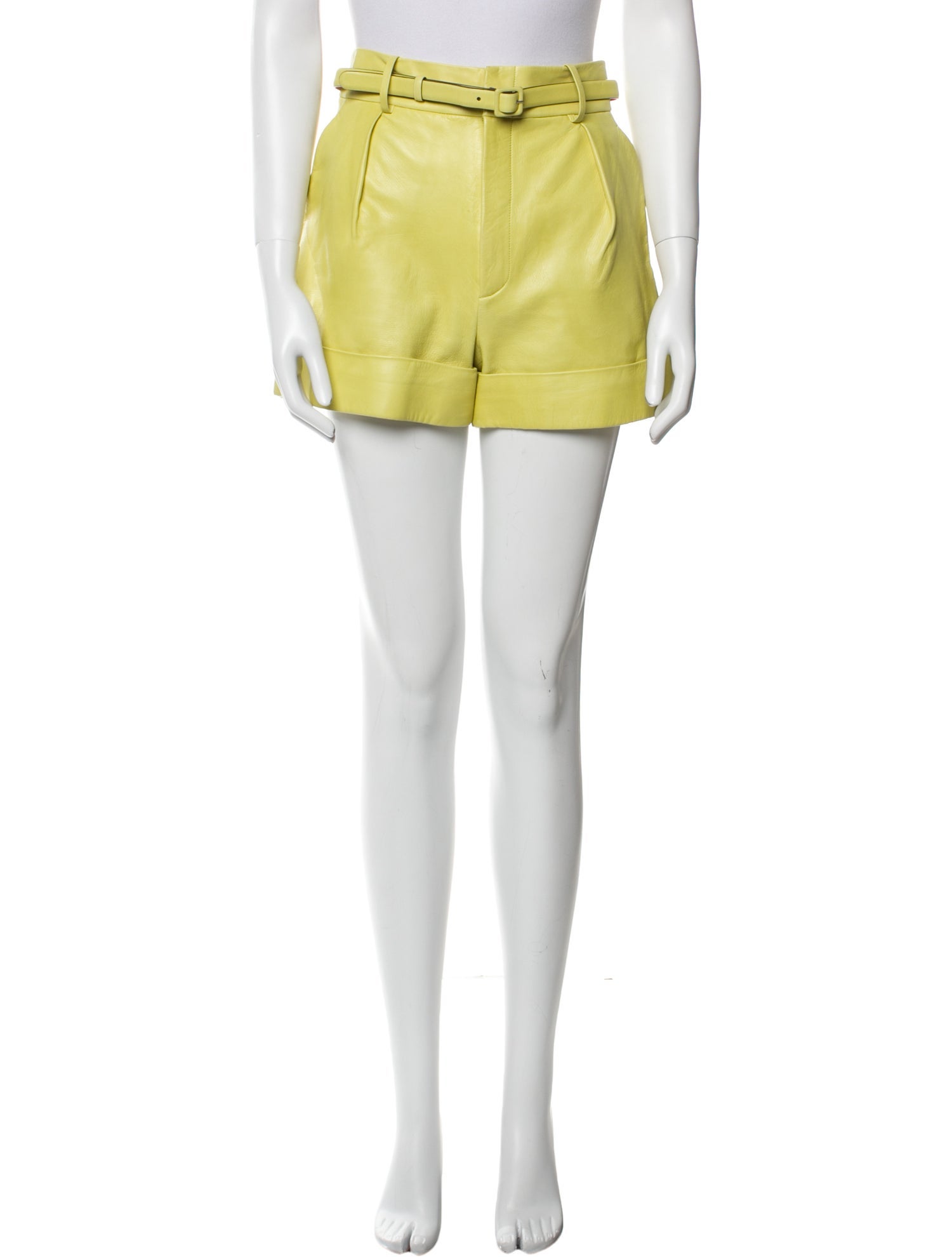 Gucci Leather Mini Shorts