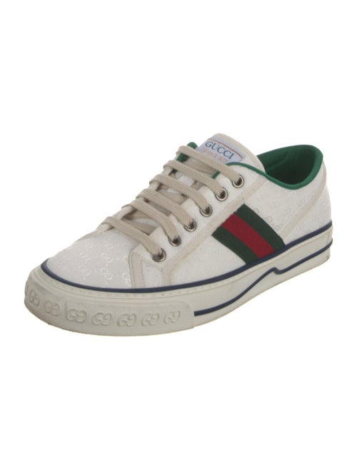 Gucci Web Accent Canvas Sneakers