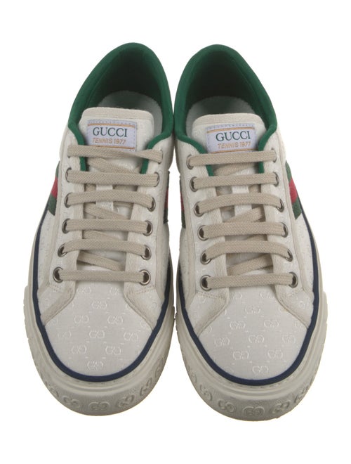 Gucci Web Accent Canvas Sneakers