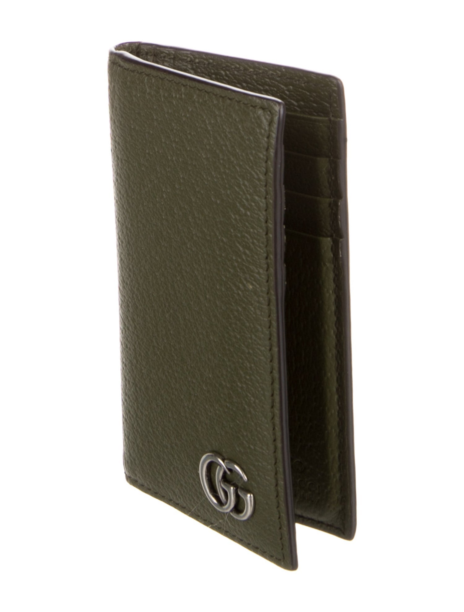 Gucci Double G Logo Leather Bifold Wallet