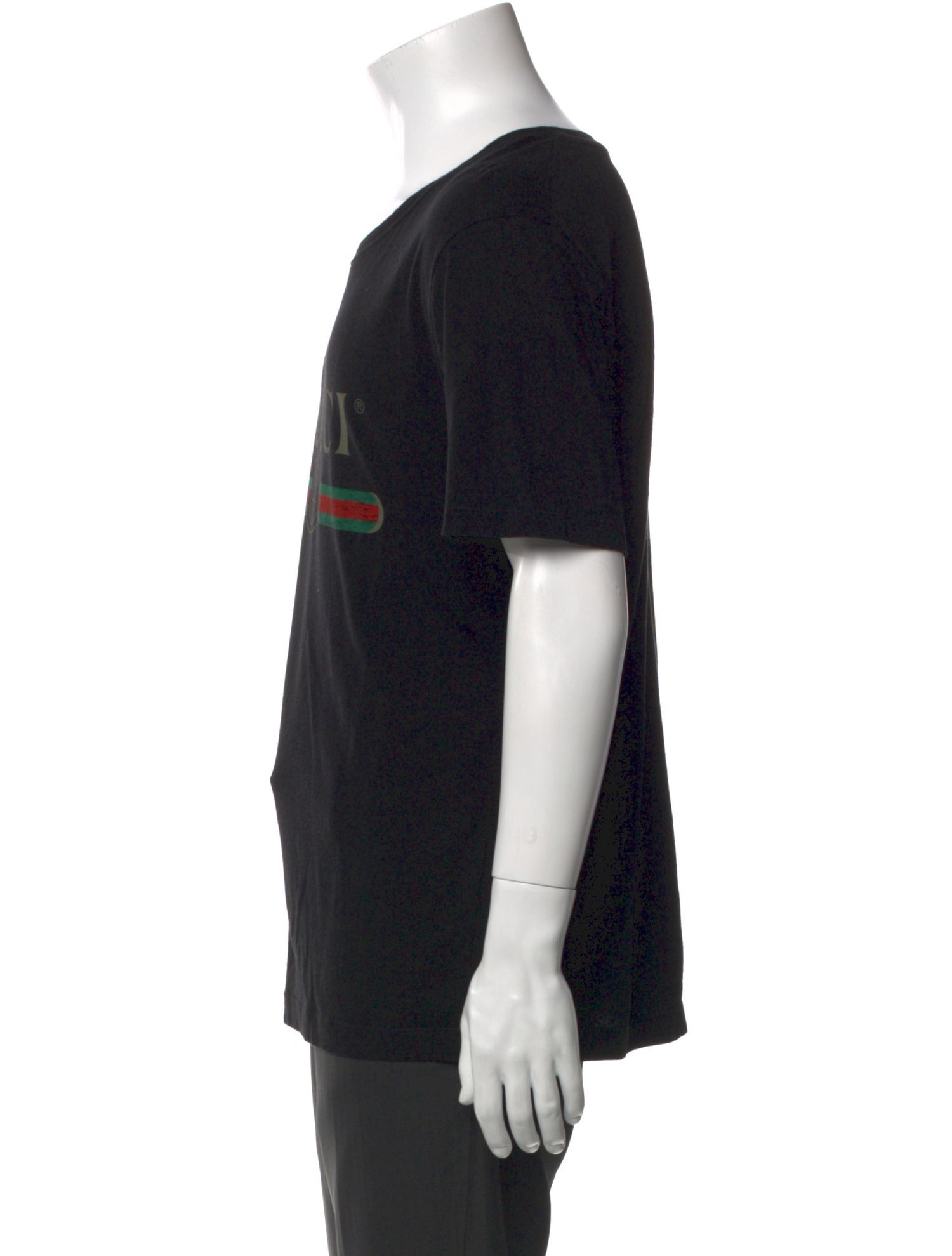 Gucci Web Accent Scoop Neck T-Shirt