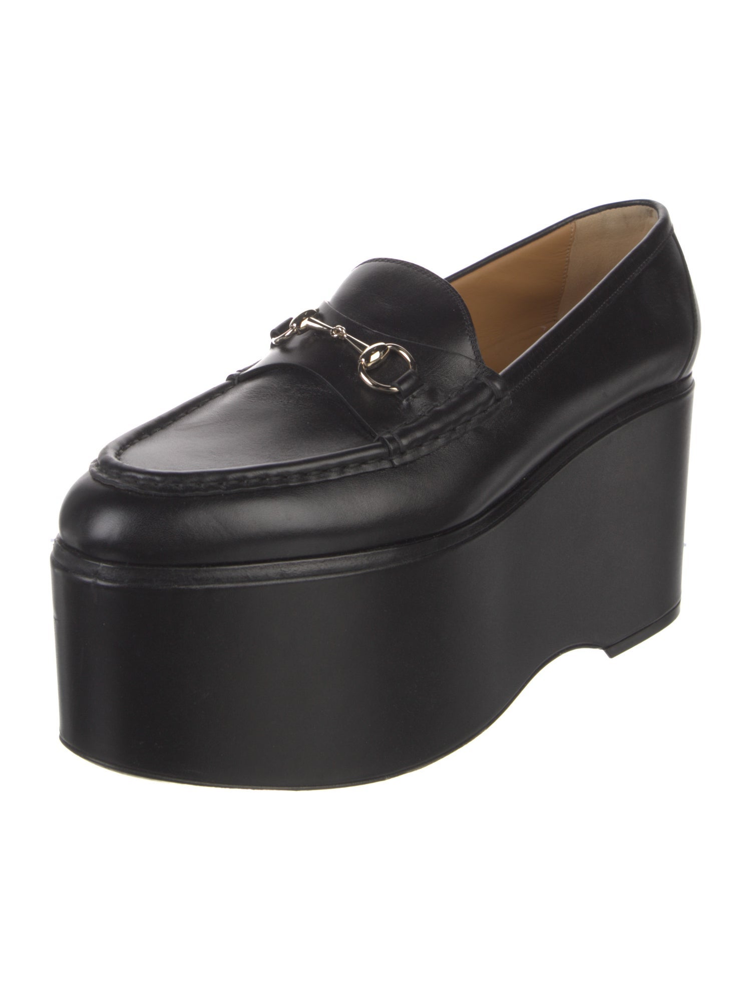 Gucci Horsebit Accent Leather Loafers