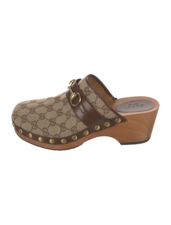 Gucci GG Canvas Canvas Mules