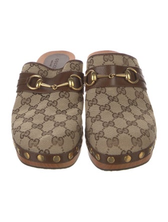 Gucci GG Canvas Canvas Mules