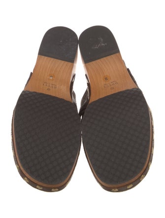 Gucci GG Canvas Canvas Mules