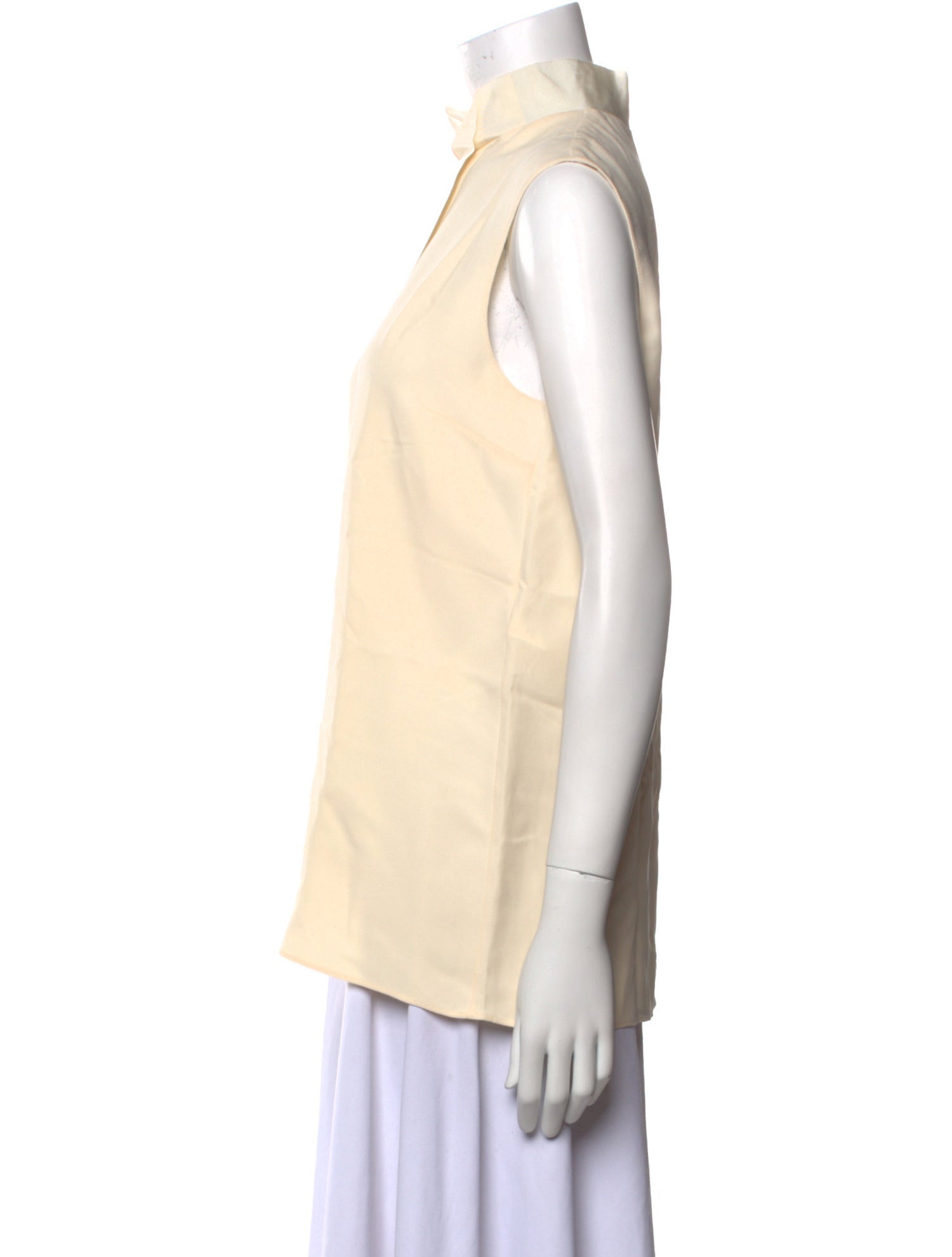 Gucci Silk Mock Neck Blouse