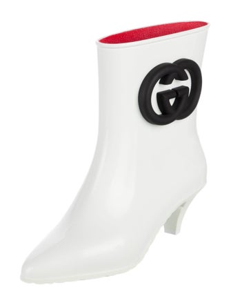 Gucci Interlocking G Logo Rubber Rain Boots