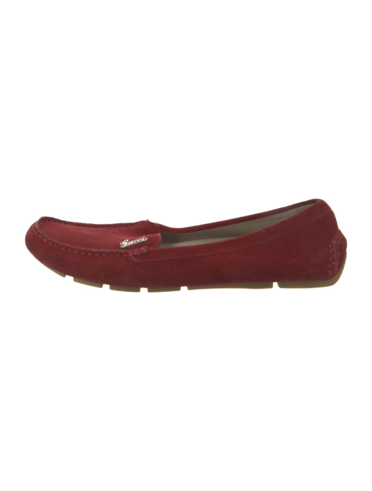 Gucci Interlocking G Logo Suede Loafers