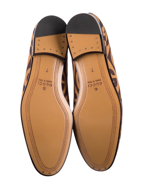 Gucci 1955 Horsebit Accent Canvas Loafers