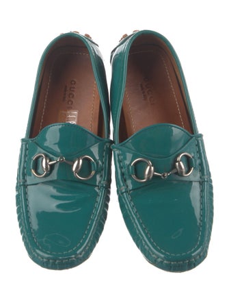 Gucci 1955 Horsebit Accent Patent Leather Loafers
