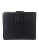 Gucci Web Accent Leather Compact Wallet