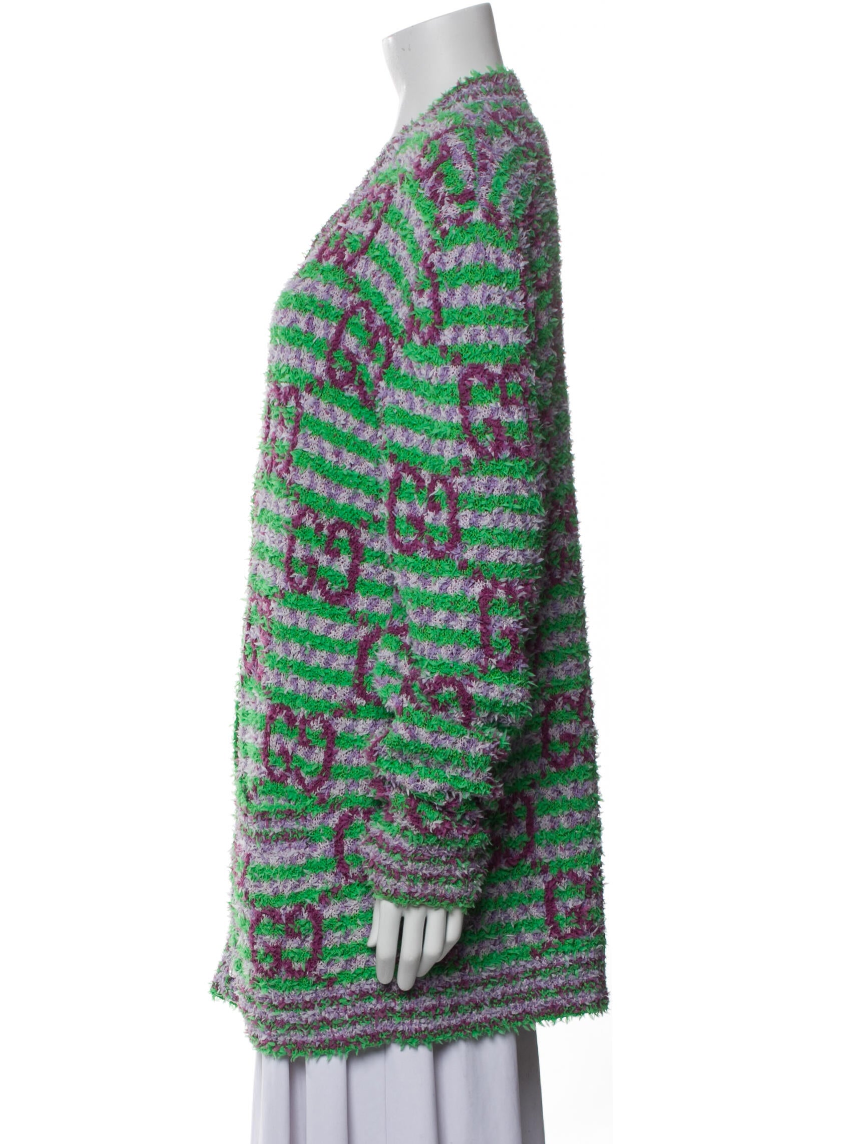 Gucci Striped V-Neck Sweater