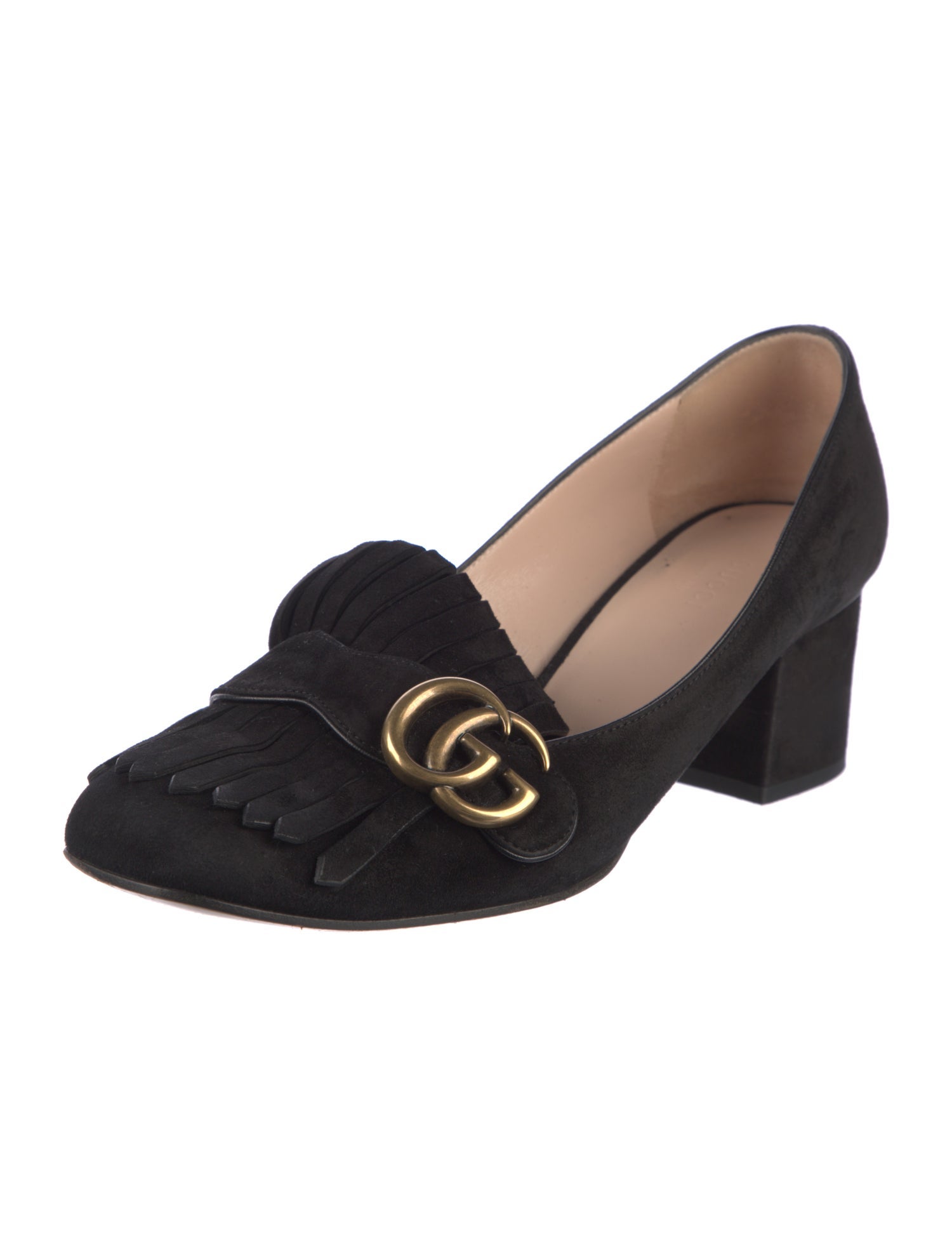 Gucci Marmont Double G Logo Pumps