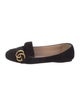 Gucci Marmont Fringe Double G Logo Flats