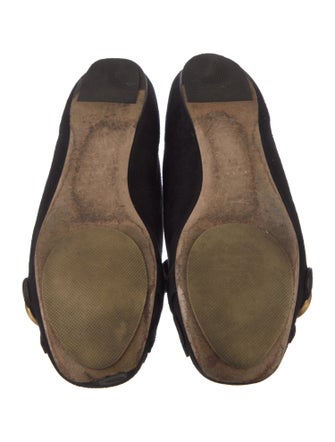 Gucci Marmont Fringe Double G Logo Flats