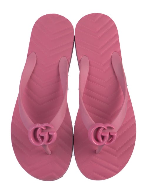 Gucci Running GG Logo Rubber Flip Flops
