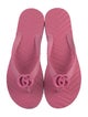 Gucci Running GG Logo Rubber Flip Flops