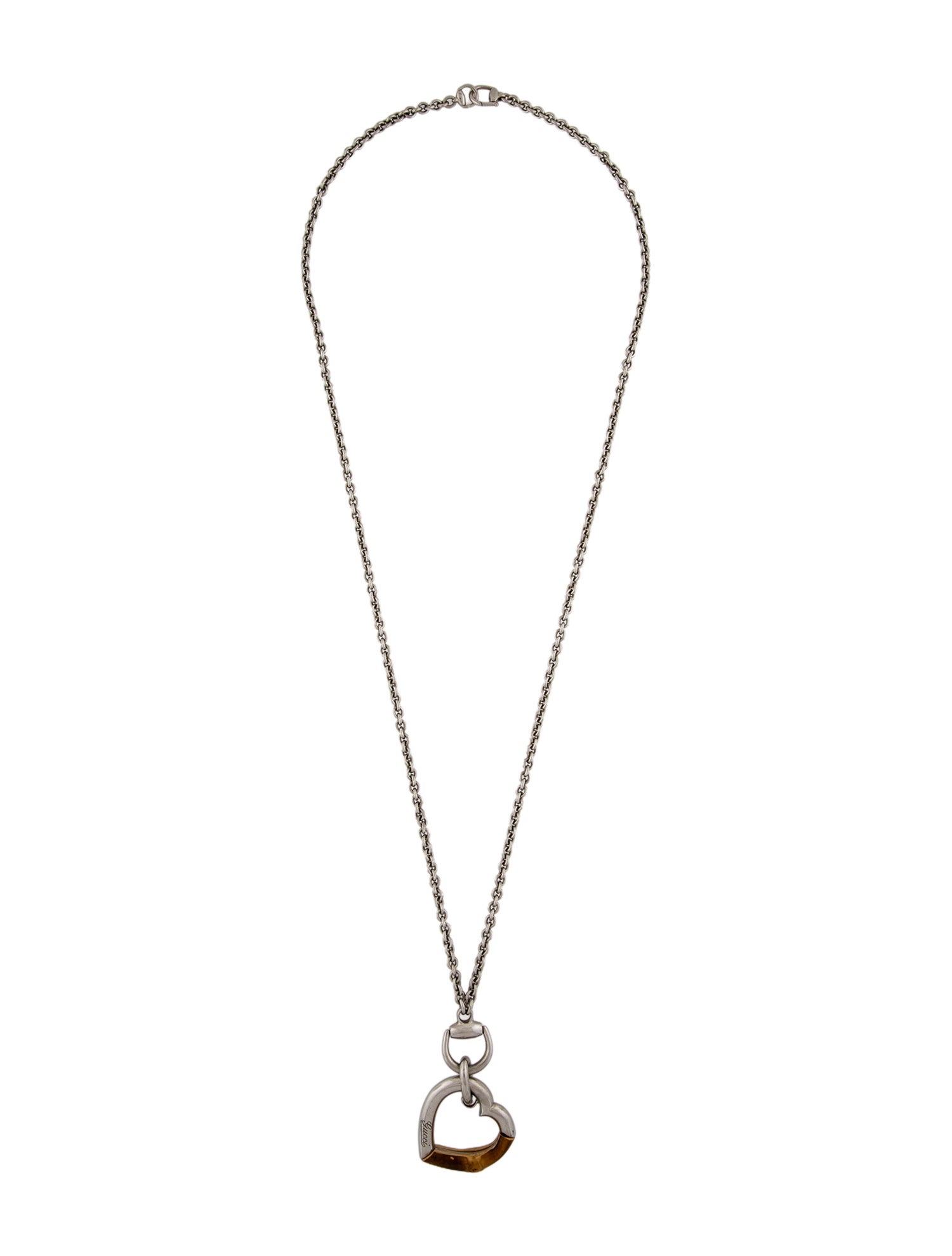 Gucci Bamboo Heart Pendant Necklace