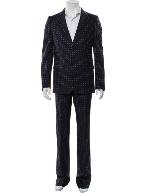 Gucci Wool Printed Two-Piece Suit
