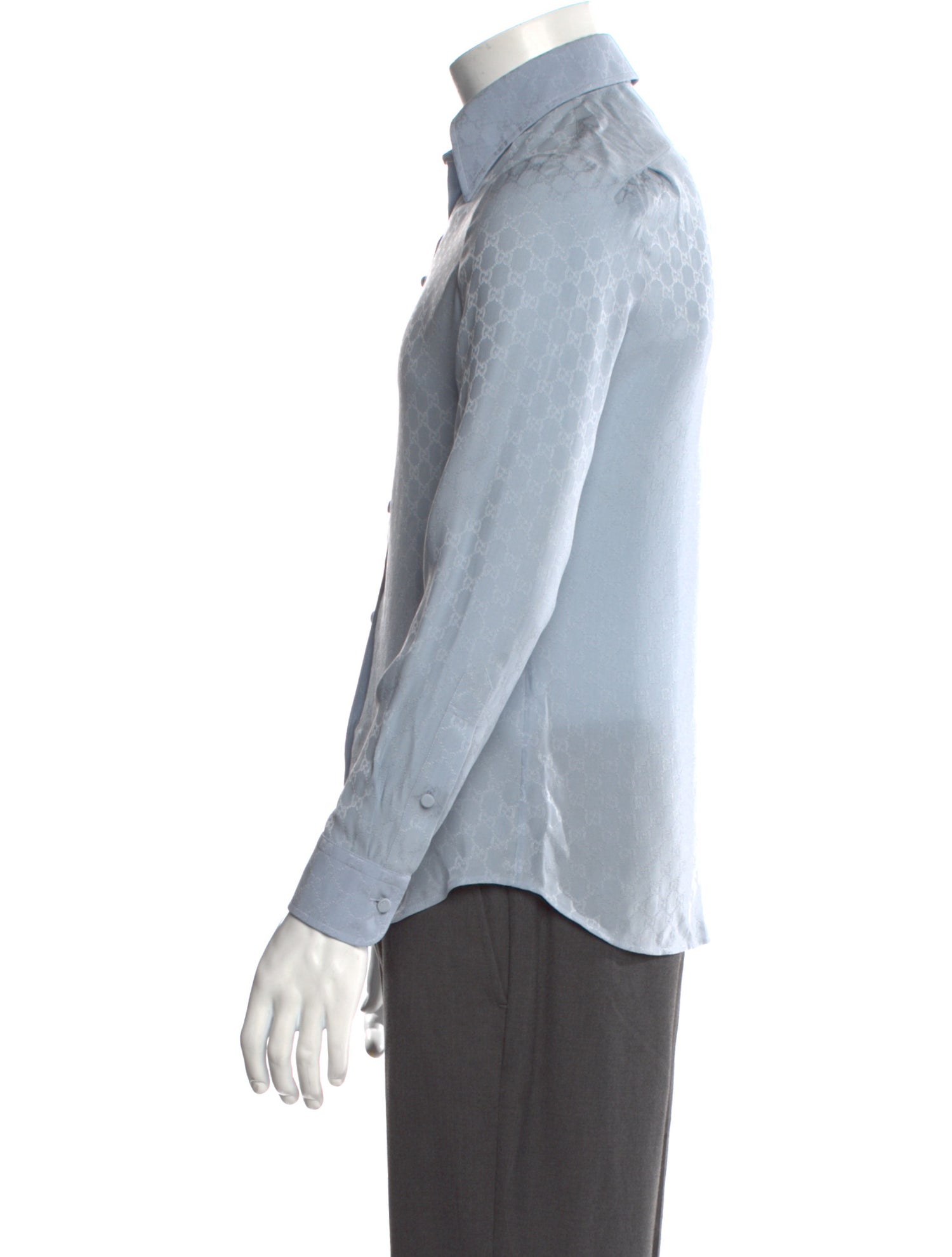 Gucci GG Logo Silk Dress Shirt w/ Tags