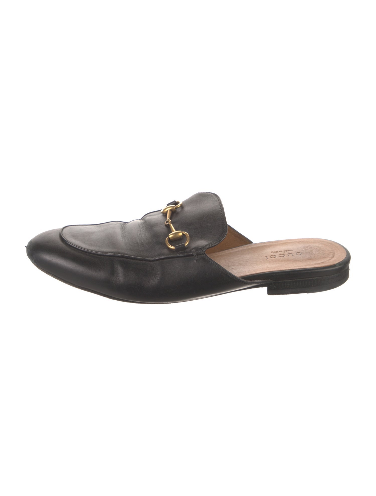 Gucci Horsebit Accent Leather Mules