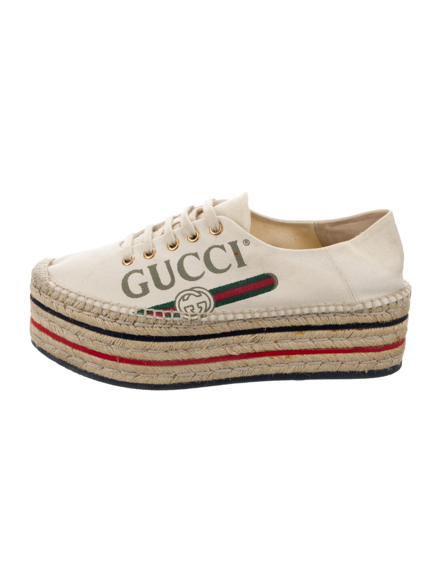 Gucci Lilibeth Web Accent Espadrilles