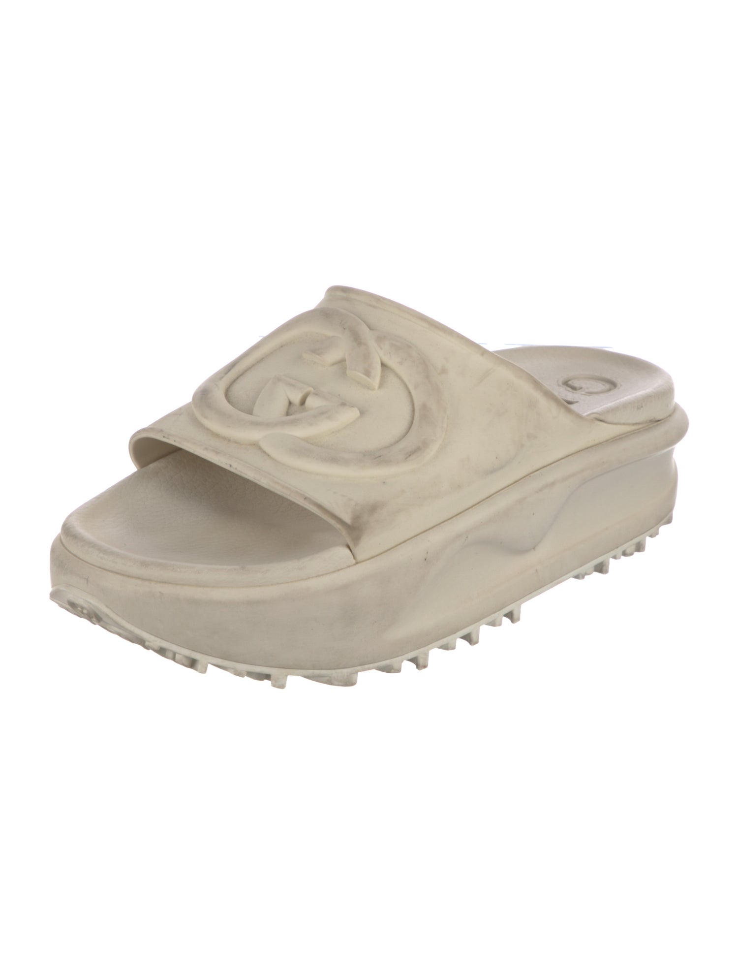 Gucci Miami Interlocking G Logo Slides