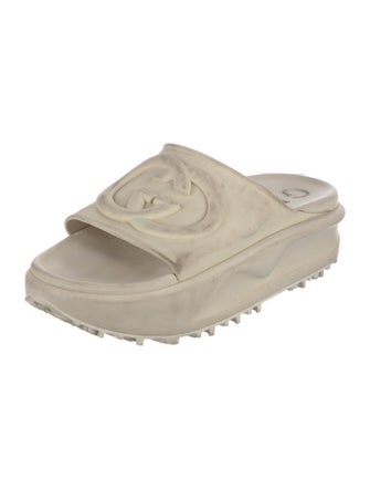 Gucci Miami Interlocking G Logo Slides