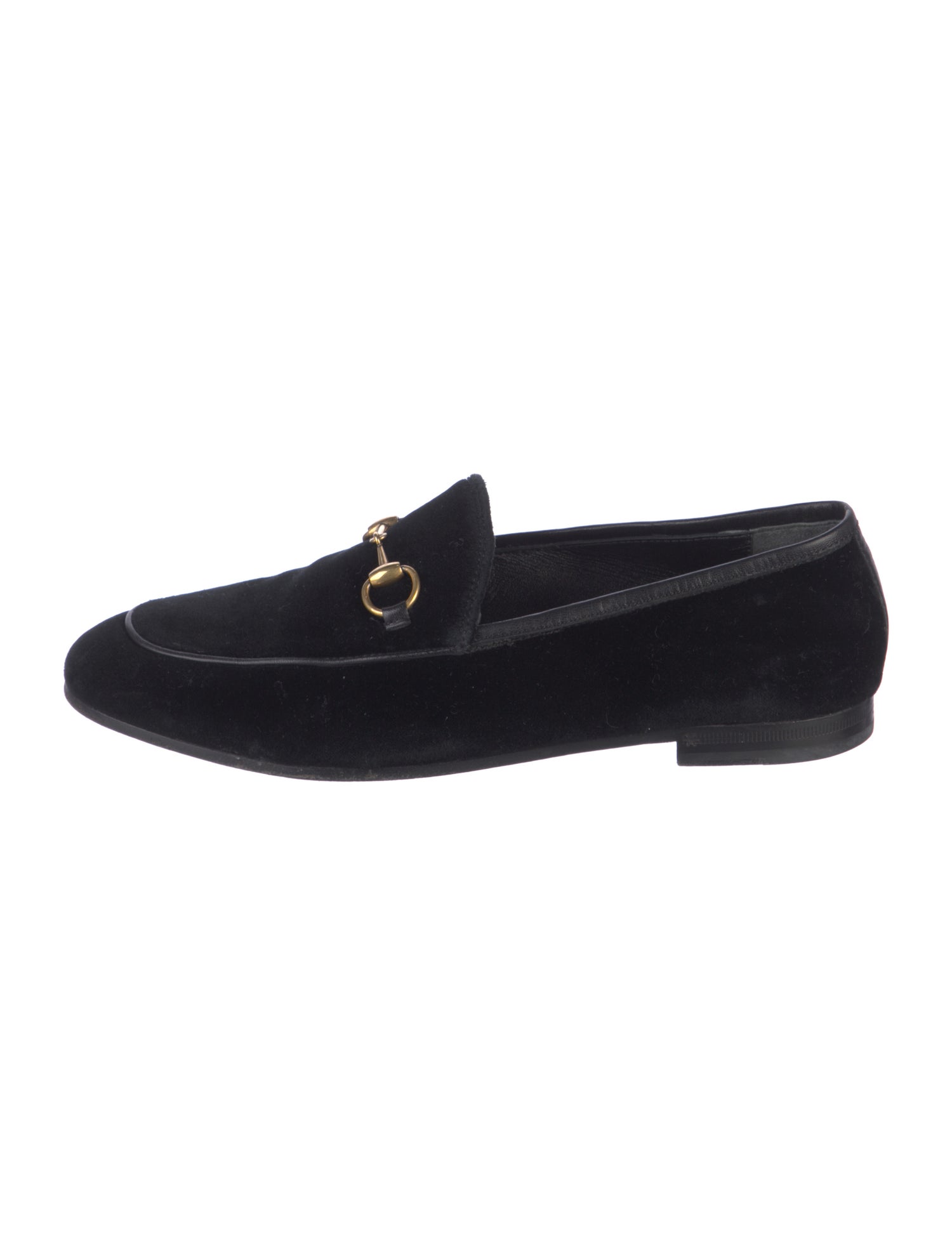 Gucci Horsebit Accent Velvet Loafers