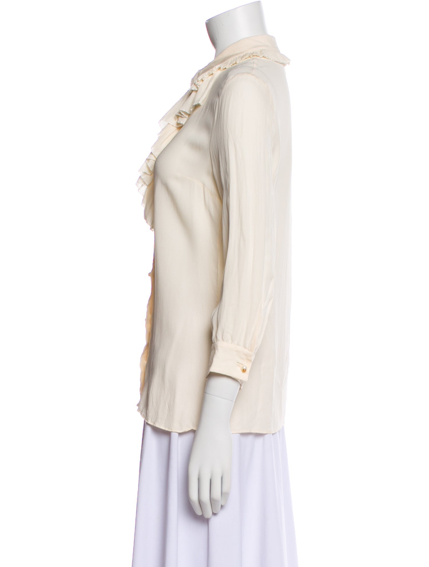 Gucci 2015 Silk Button-Up Top