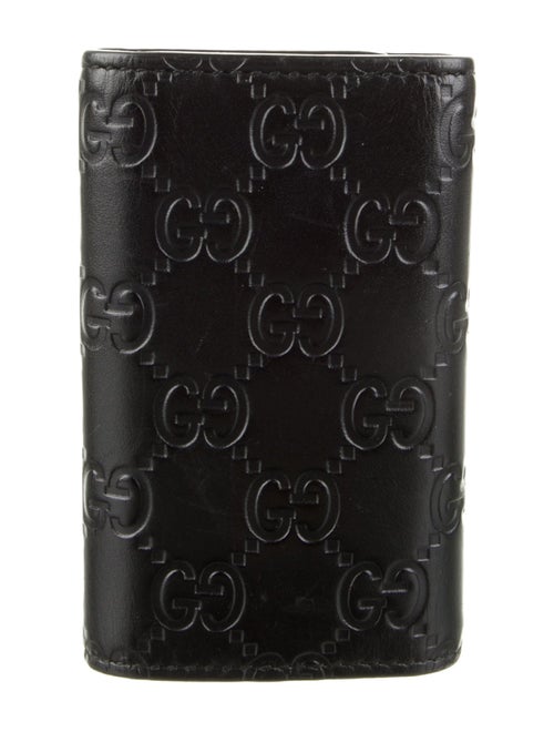 Gucci Leather G Logo Compact Keychain