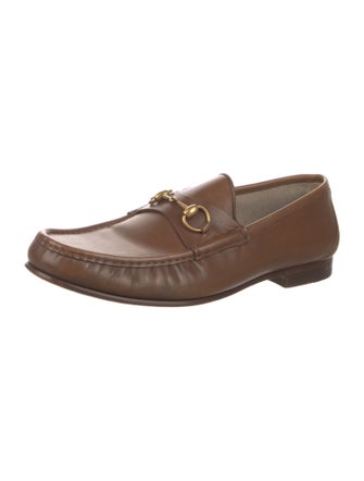 Gucci Horsebit Accent Leather Dress Loafers