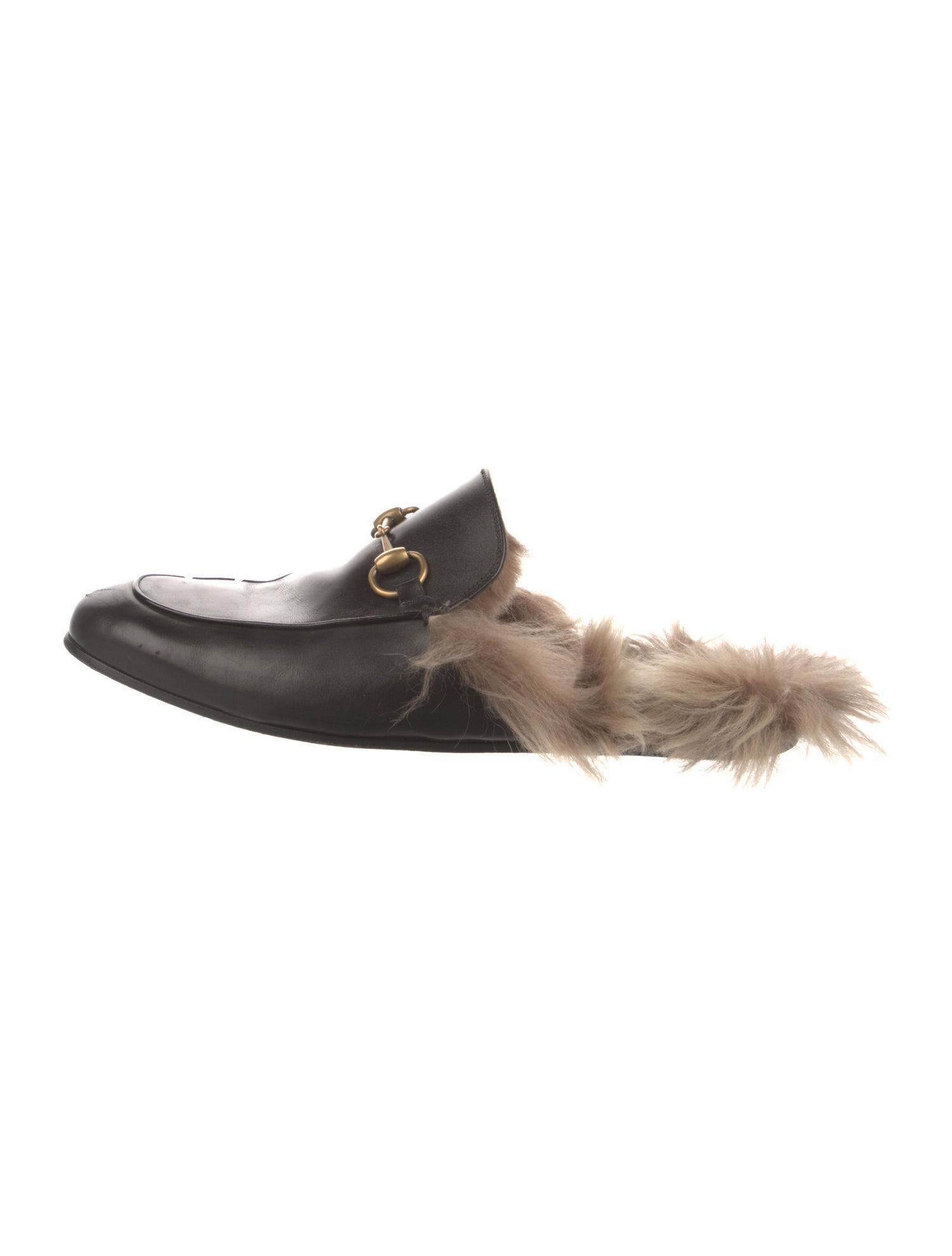 Gucci Princetown Horsebit Accent Slippers