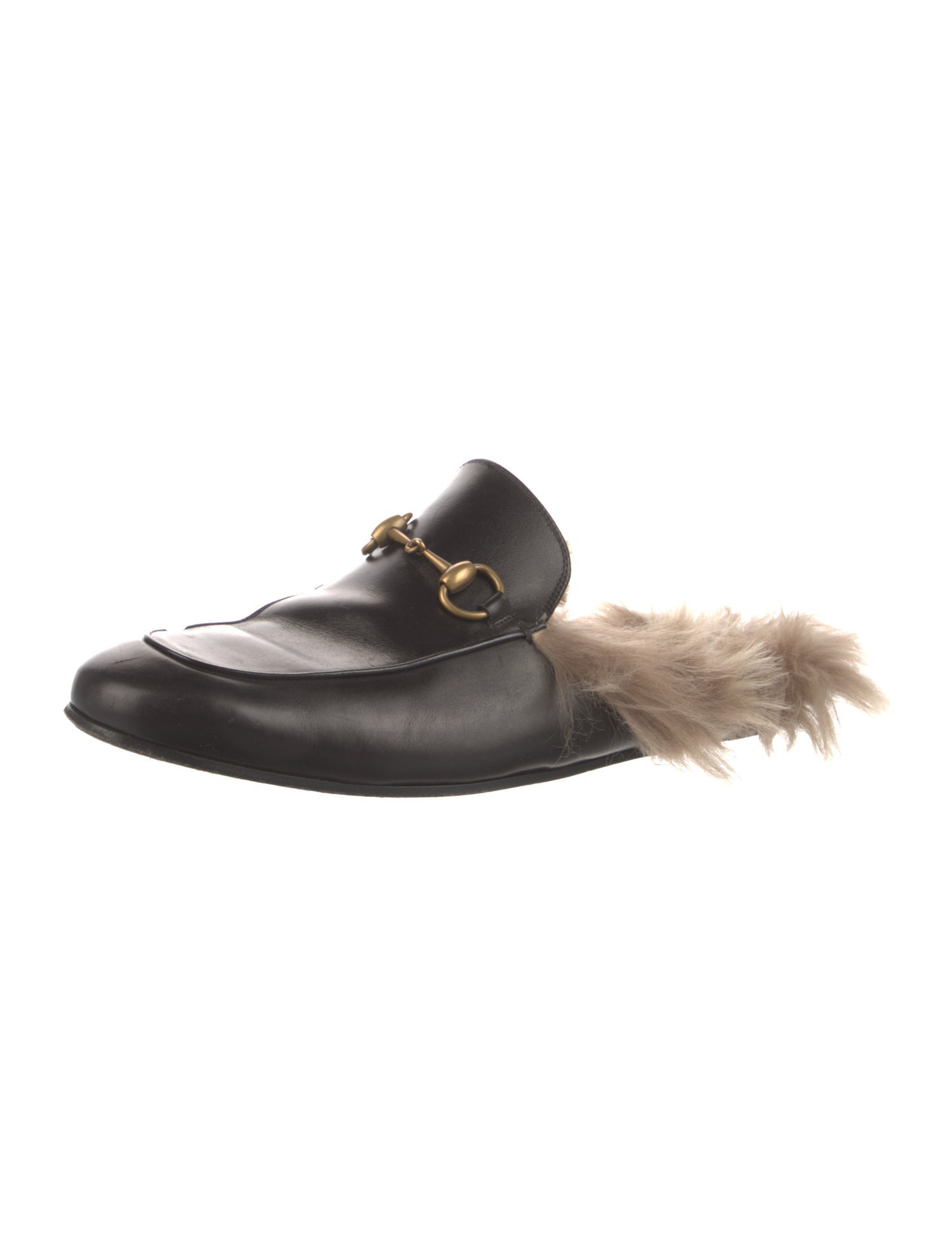 Gucci Princetown Horsebit Accent Slippers
