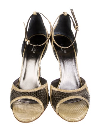 Gucci Snakeskin Sandals