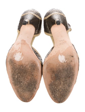 Gucci Snakeskin Sandals