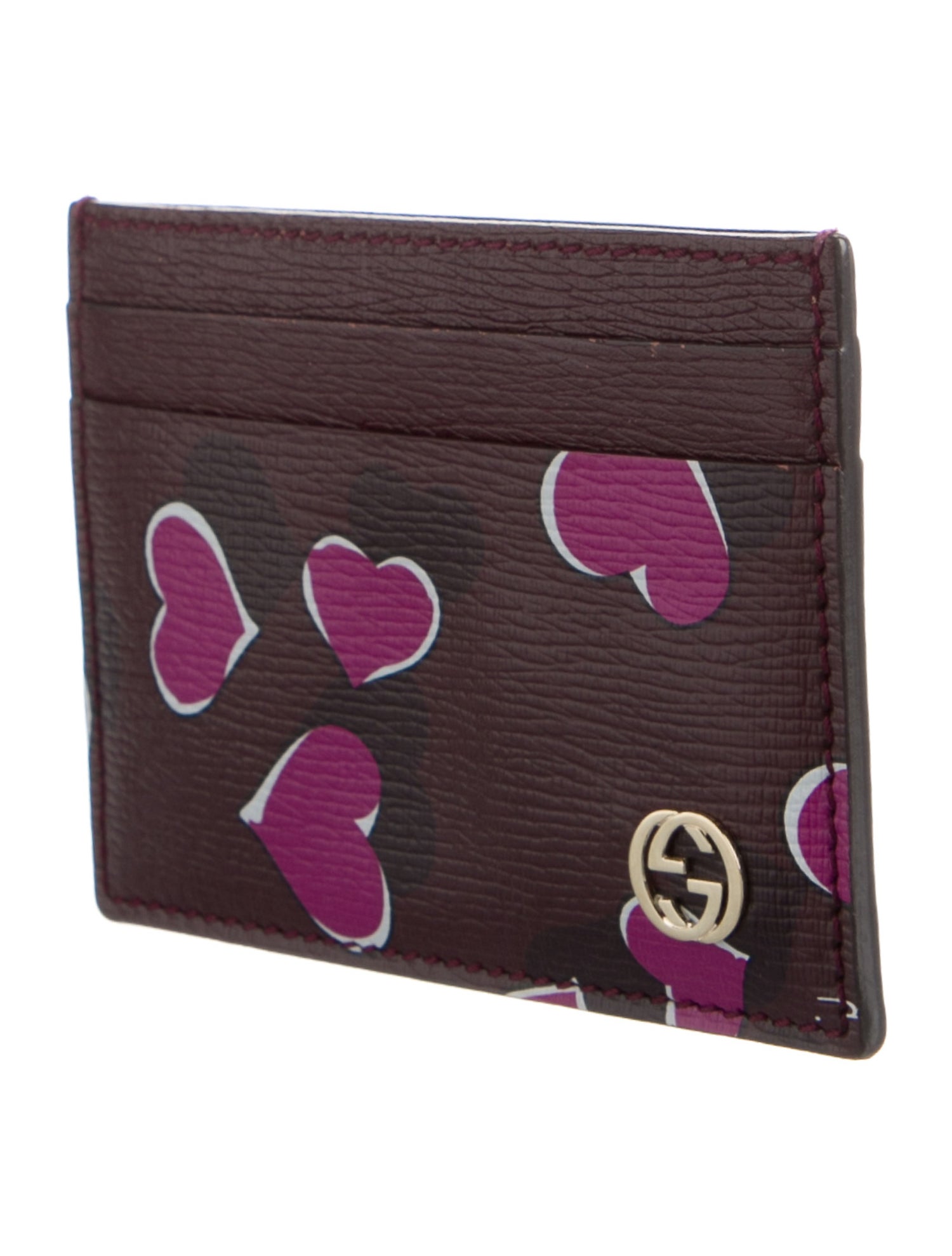 Gucci Interlocking G Logo Leather Card Holder