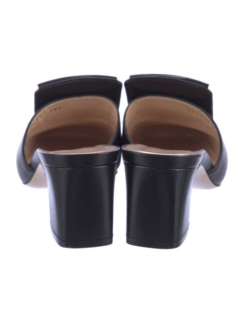 Gucci Leather Crystal Embellishments Mules