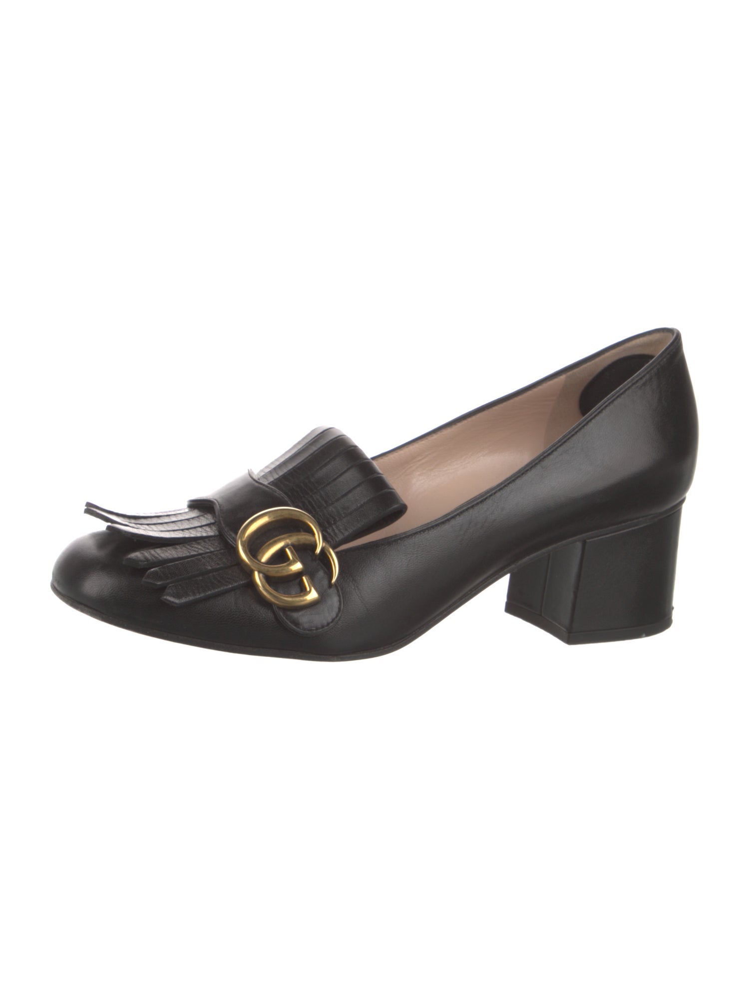 Gucci Marmont Double G Logo Pumps
